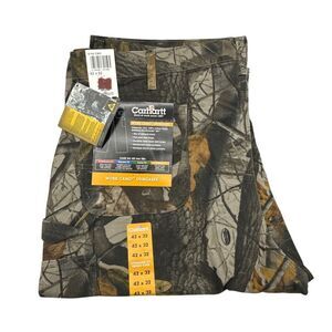Carhartt Work Camo Dungaree Fit Pants Mens 42X32 B158 CMO Camo‎ NWT Hardwoods